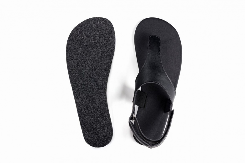 Dámské Sandály Ahinsa Simple Barefoot Černé | BEN5033RL