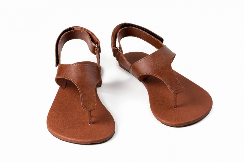 Pánské Sandály Ahinsa Simple Barefoot Hnědé | ZZV7360TE